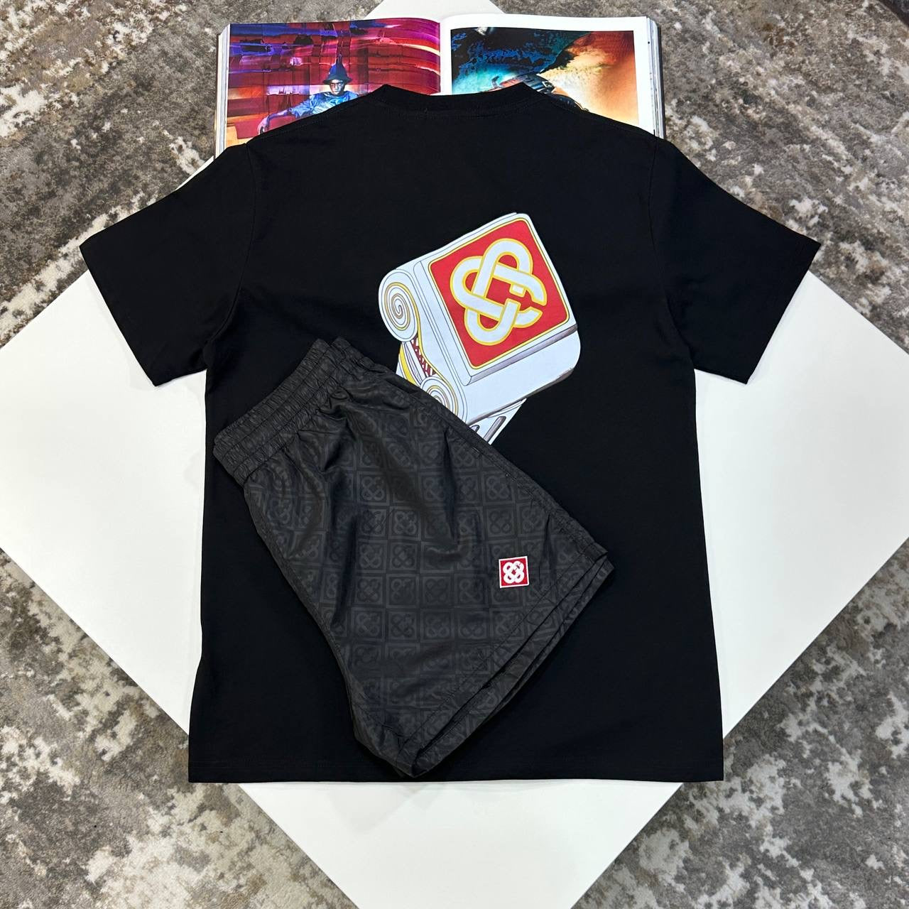 C.B SHORT SET ALL BLACK