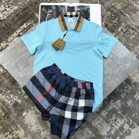 BRBERY SHORT SET BLUE/NAVY