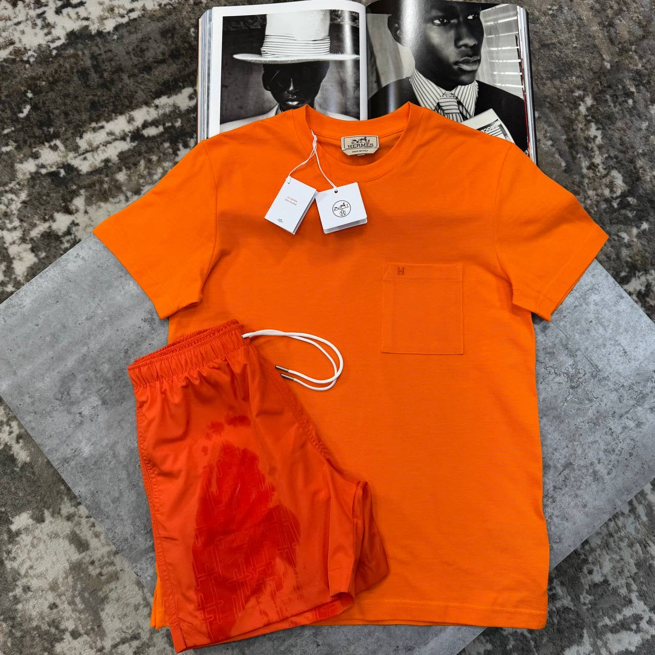 HRMS SHORT SET ORANGE