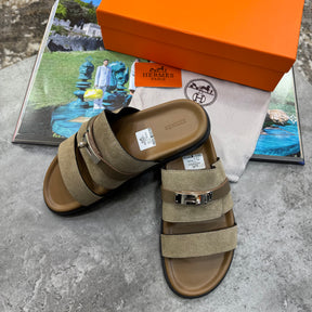 HRMS SLIPPERS MENS BROWN