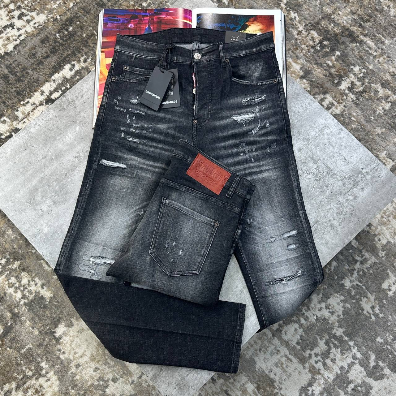 DSQD SLIM FIT JEANS BLACK