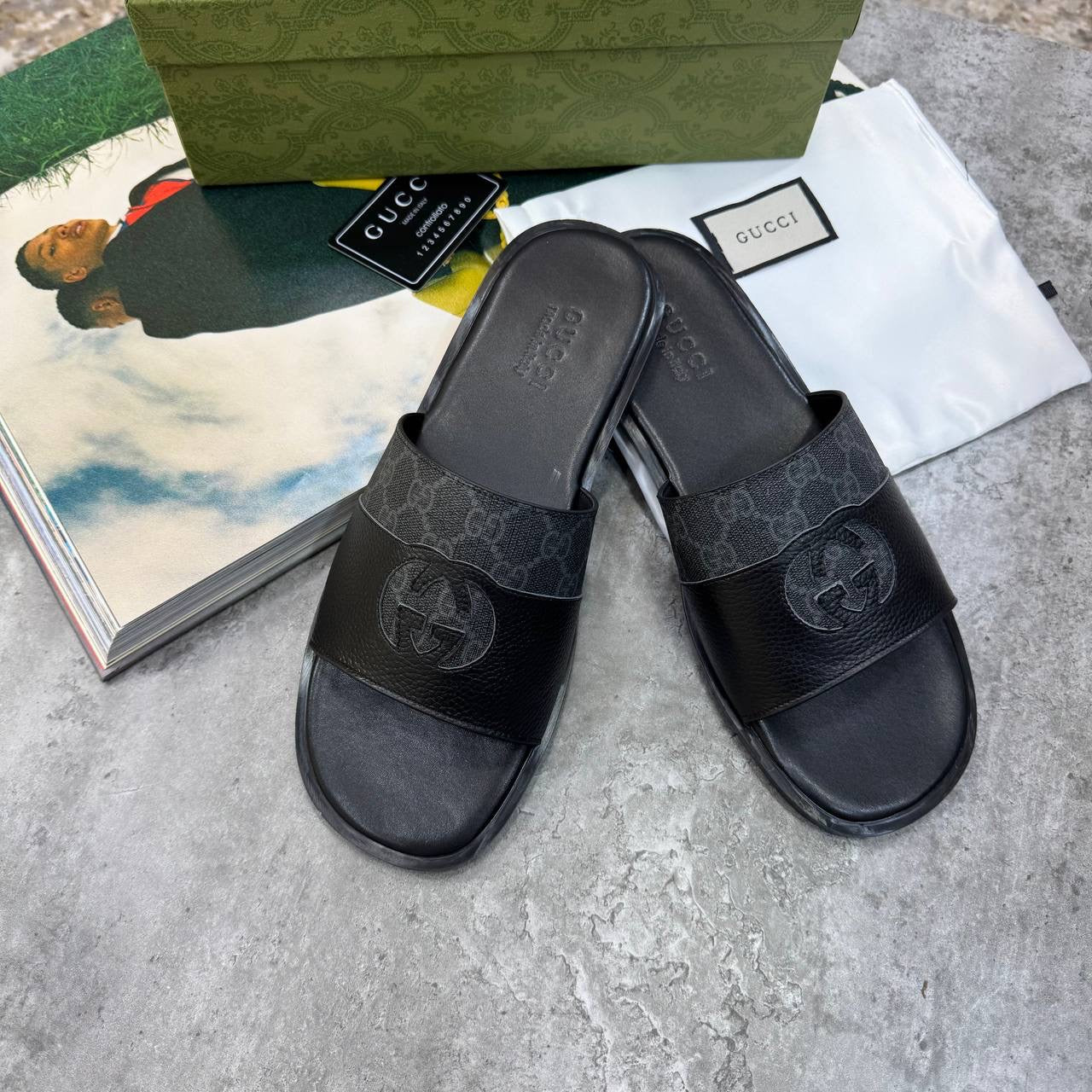 UCI SLIPPERS MENS BLACK