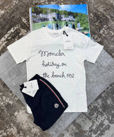NCLR SHORT SET WHITE/BLACK