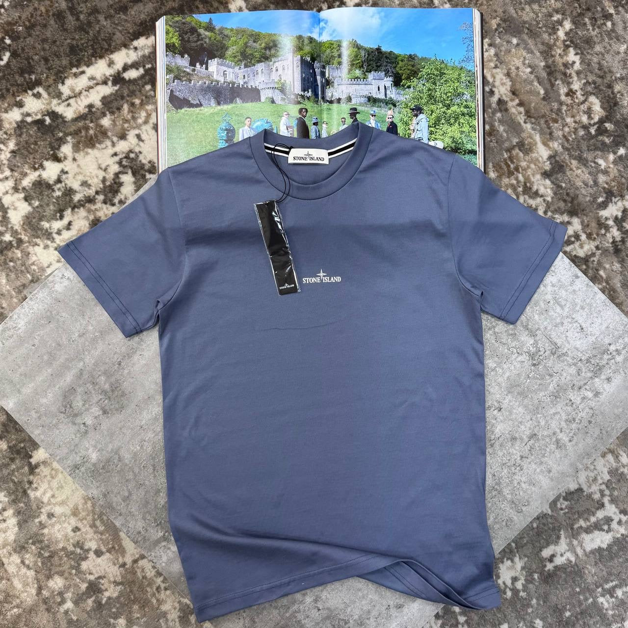 S.I BACK BIGPRINT T-SHIRT BLUE