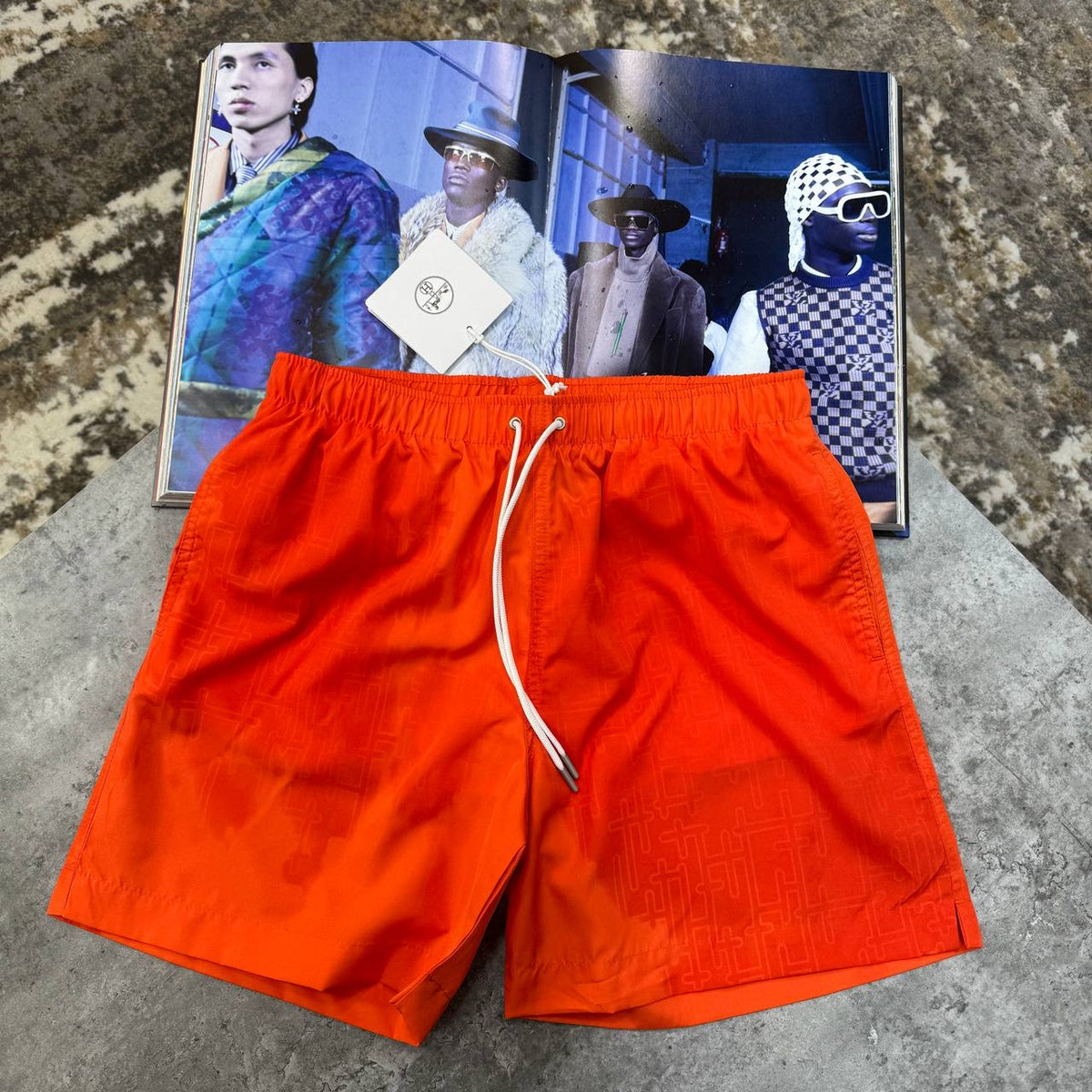 HRMS WATER REACTIVE SWIM SHORT ORANGE