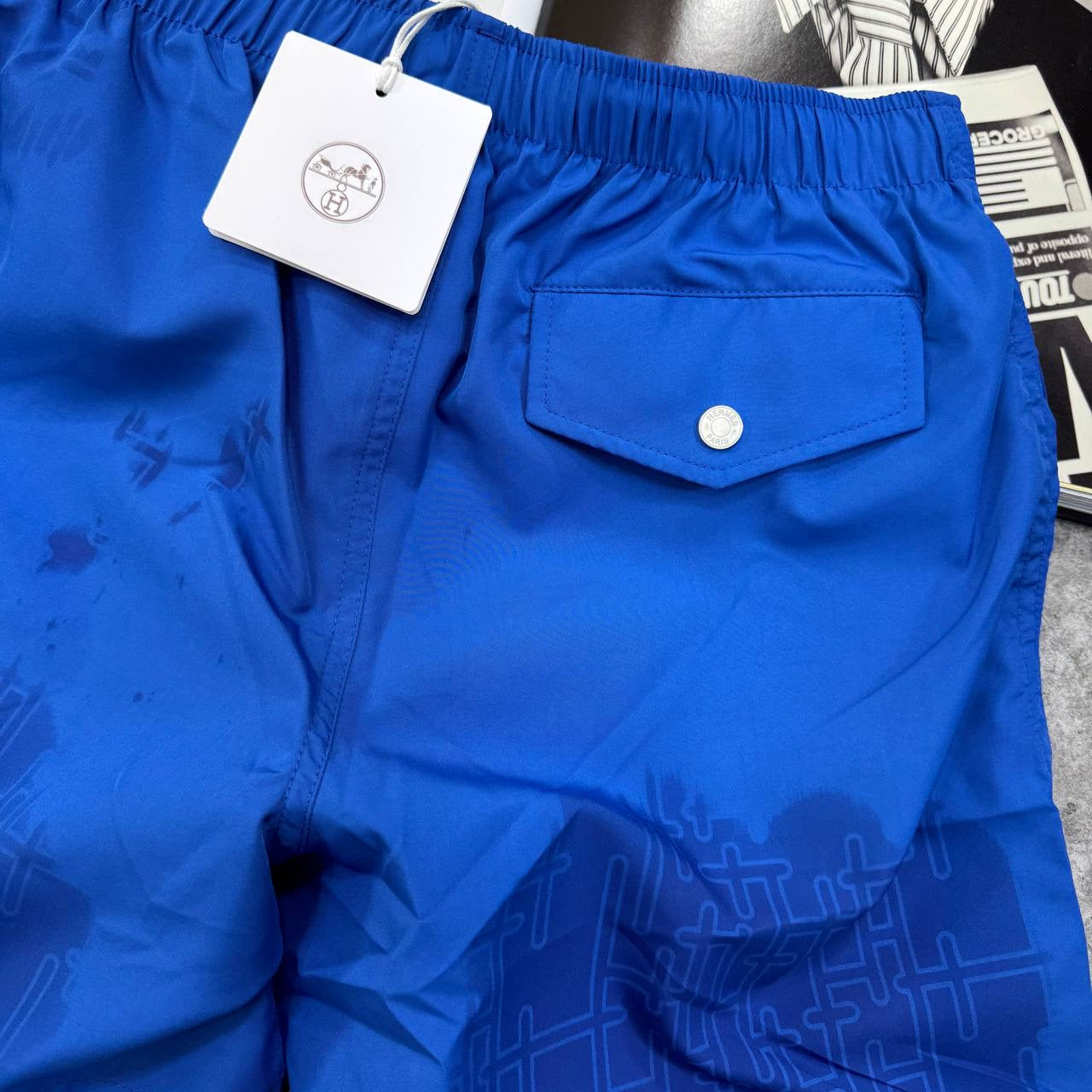 HRMS SHORT SET WHITE/BLUE