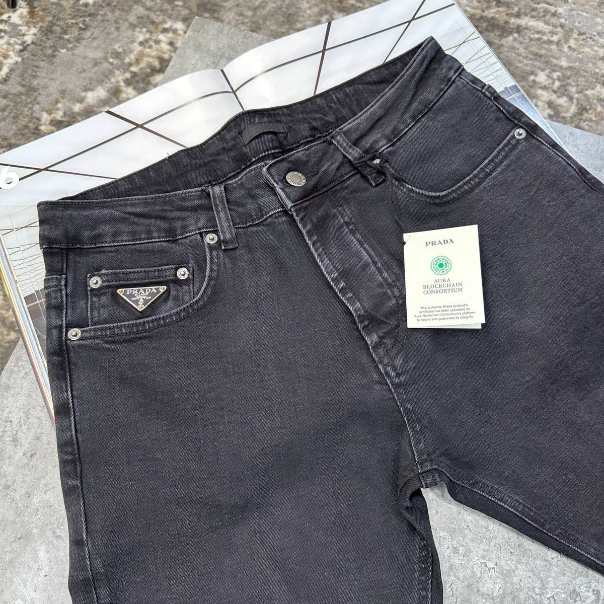 PRDA SLIM FIT JEANS BLACK