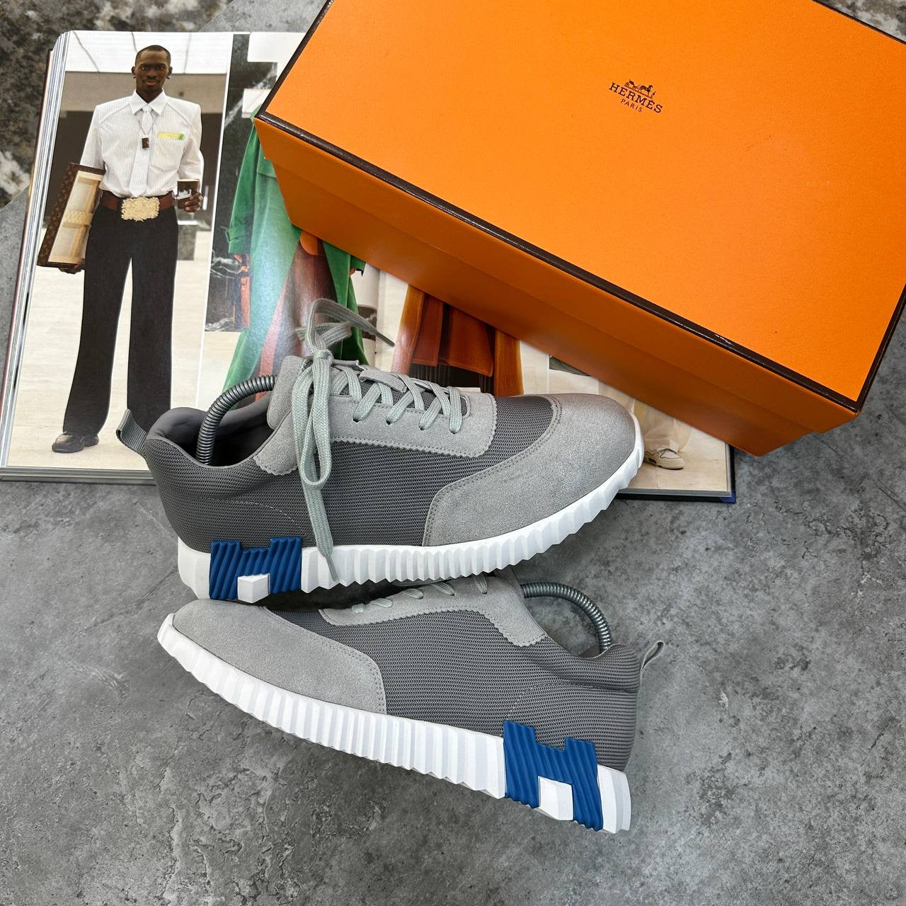 HRMS BOUNCING TRAINERS GREY/BLUE