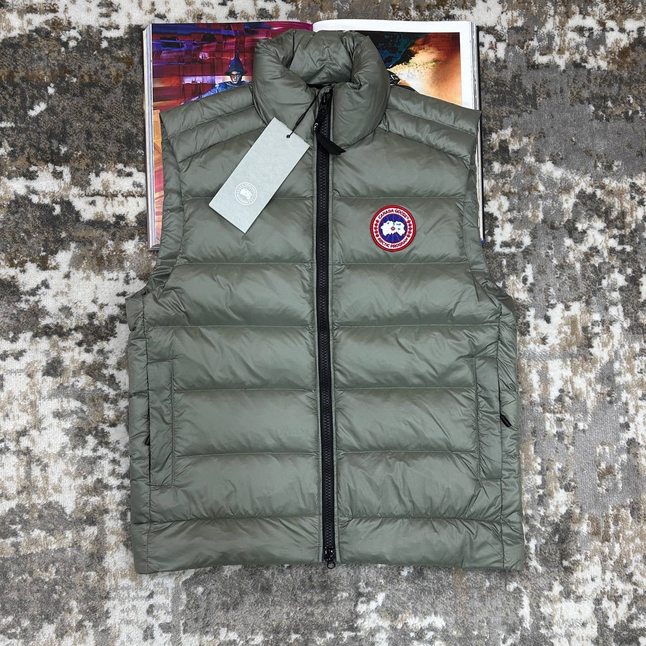 CANDA GOOSE LIGHT WEIGHT BODY WARMER LIGHT BROWN