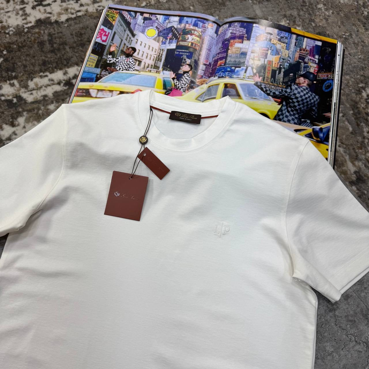 L.P SIDE SMALL LOGO T-SHIRT WHITE