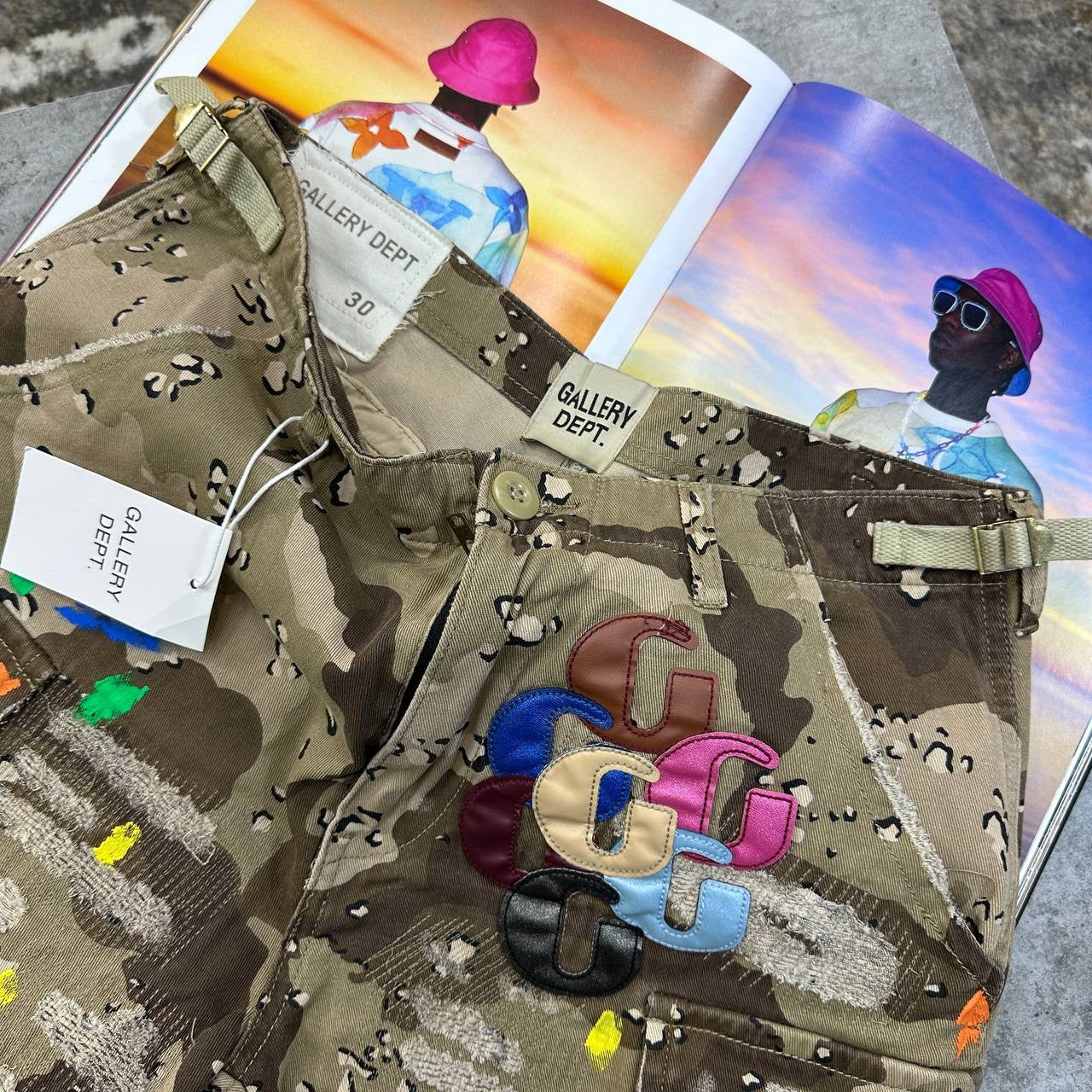 G DPT CARGO SHORTS KHAKHI