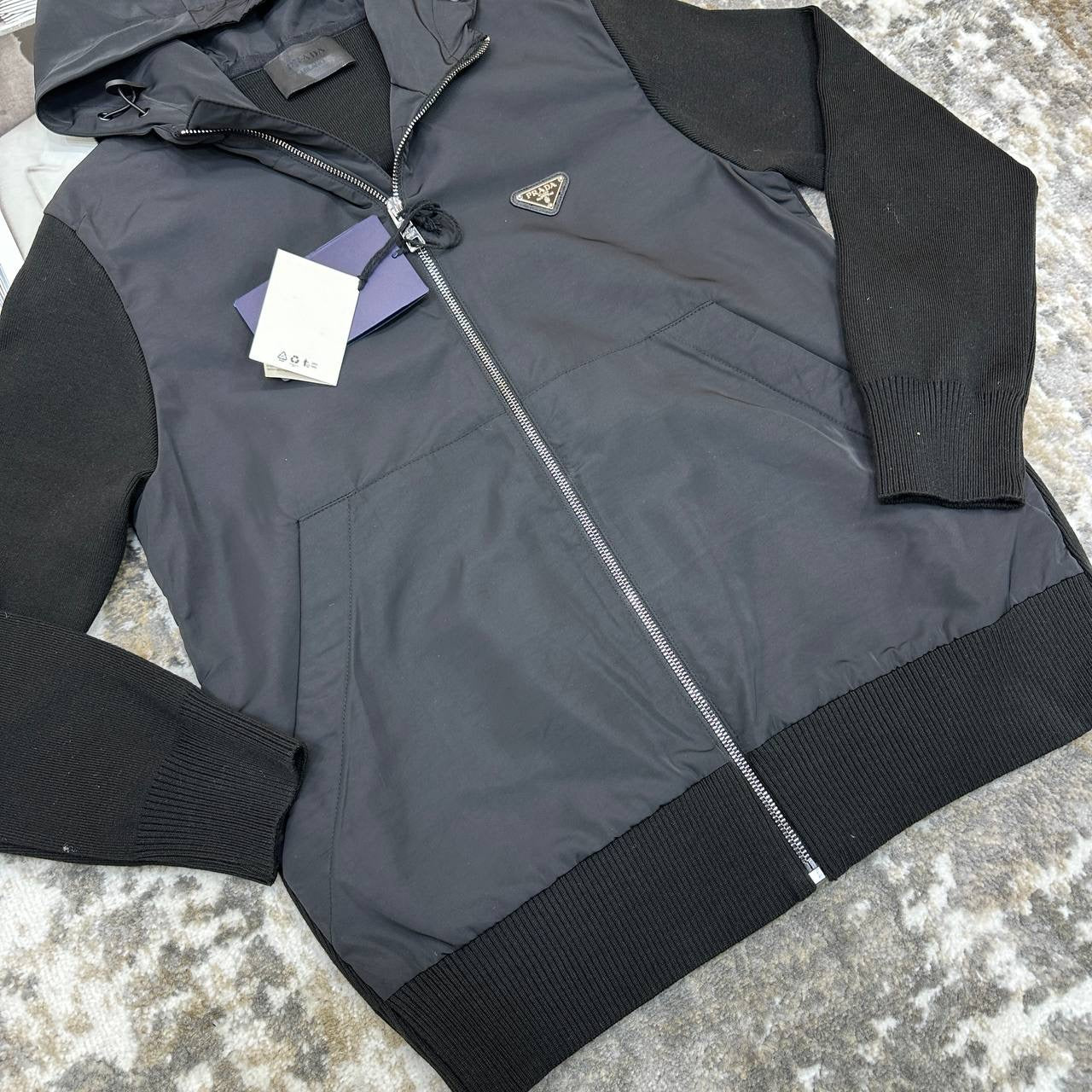 PRDA ZIP JACKET BLACK