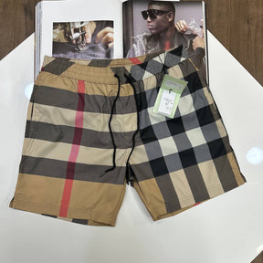 BRBRY CHECK SHORTS BEIGE