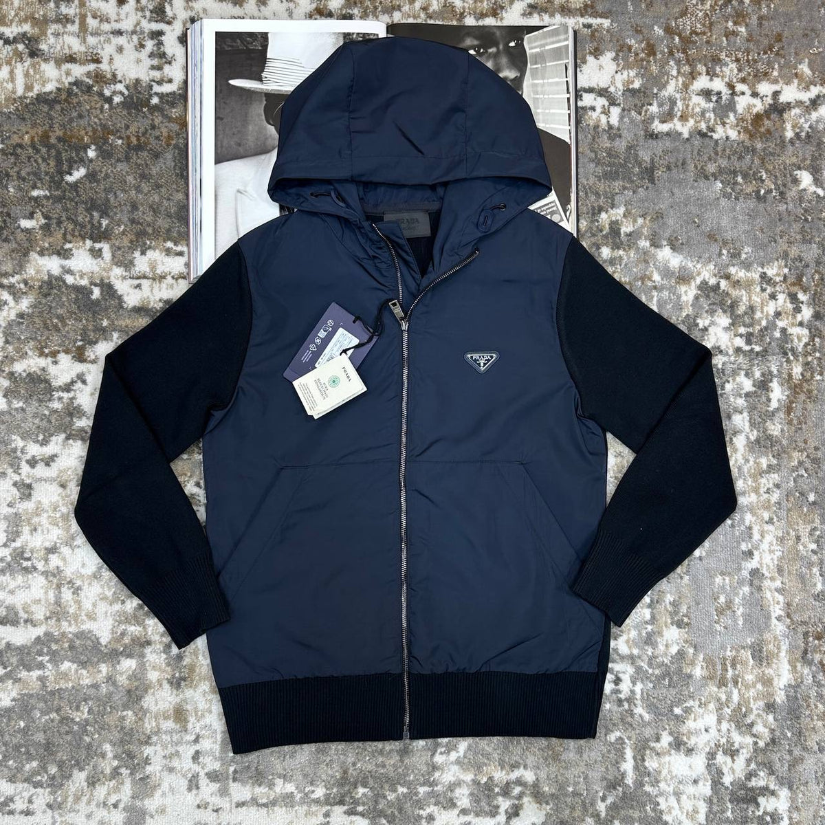 PRDA ZIP JACKET NAVY
