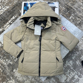 C.G LADIES RED BADGE CHELSEA PARKA JACKET-BEIGE