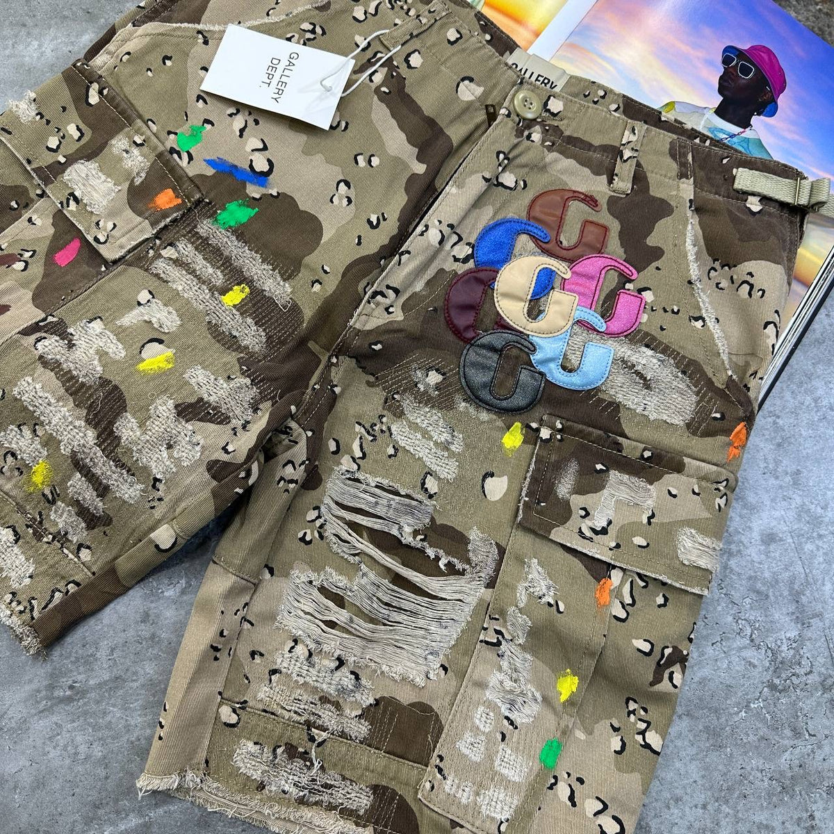 G DPT CARGO SHORTS KHAKHI
