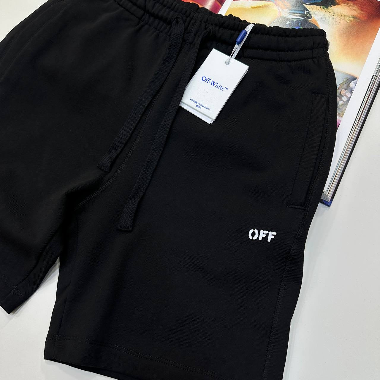 OFF-W SHORT SET ALL BLACK