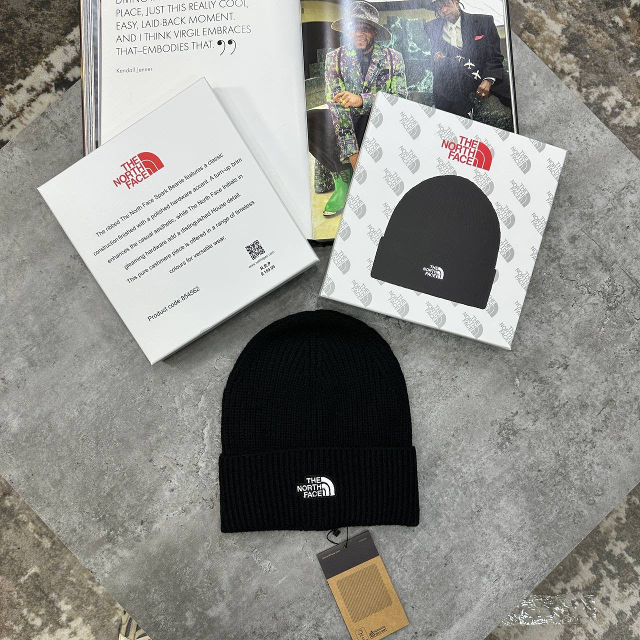 NTH FACE BEANIE BLACK WITH BOX