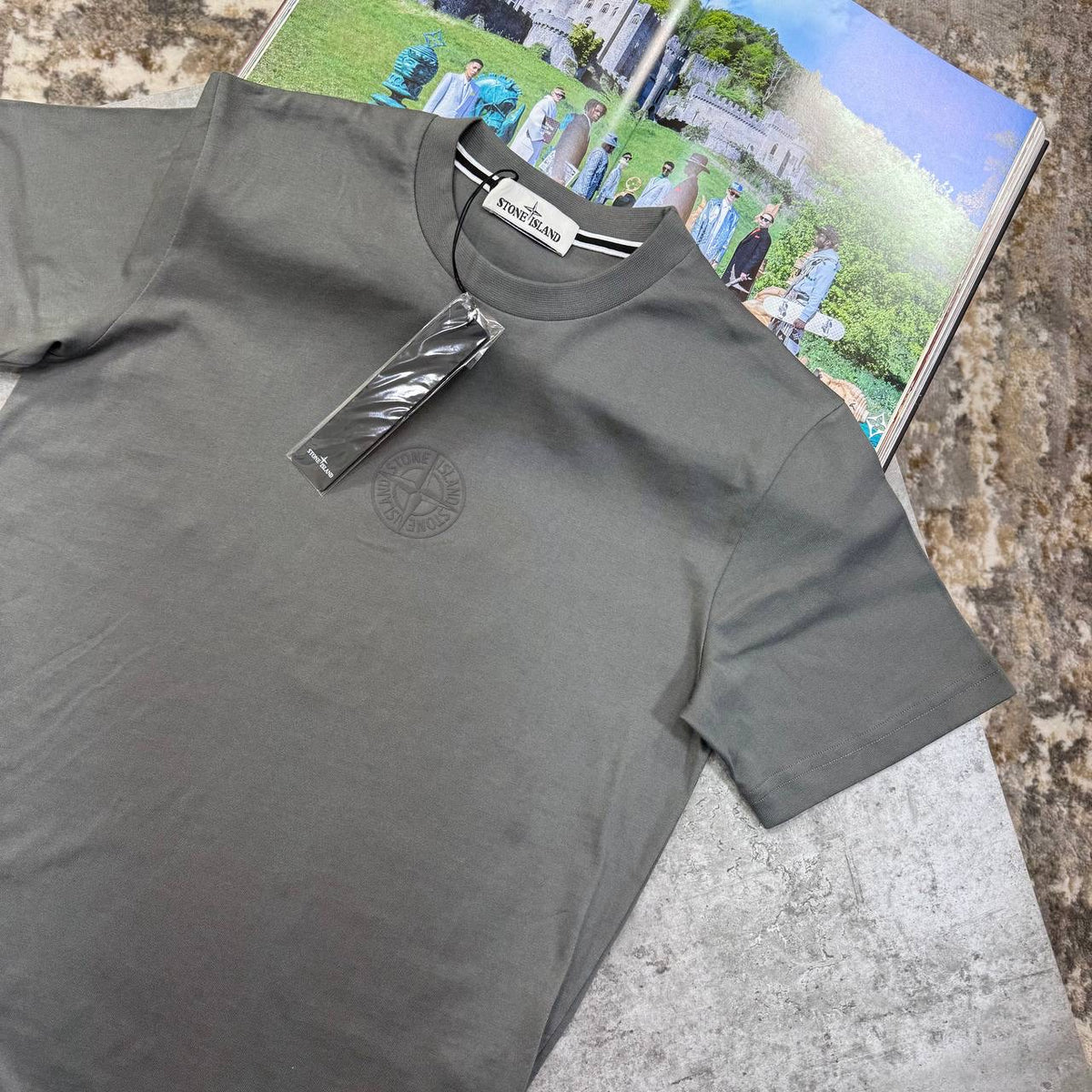 S.I BACK BIGPRINT T-SHIRT GREY