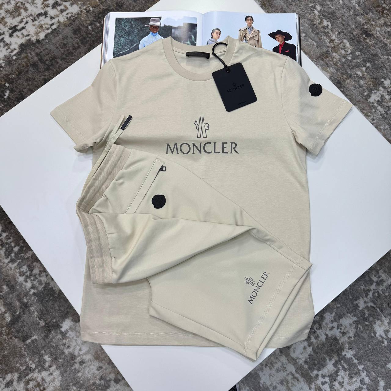 NCLR SHORT SET ALL BEIGE