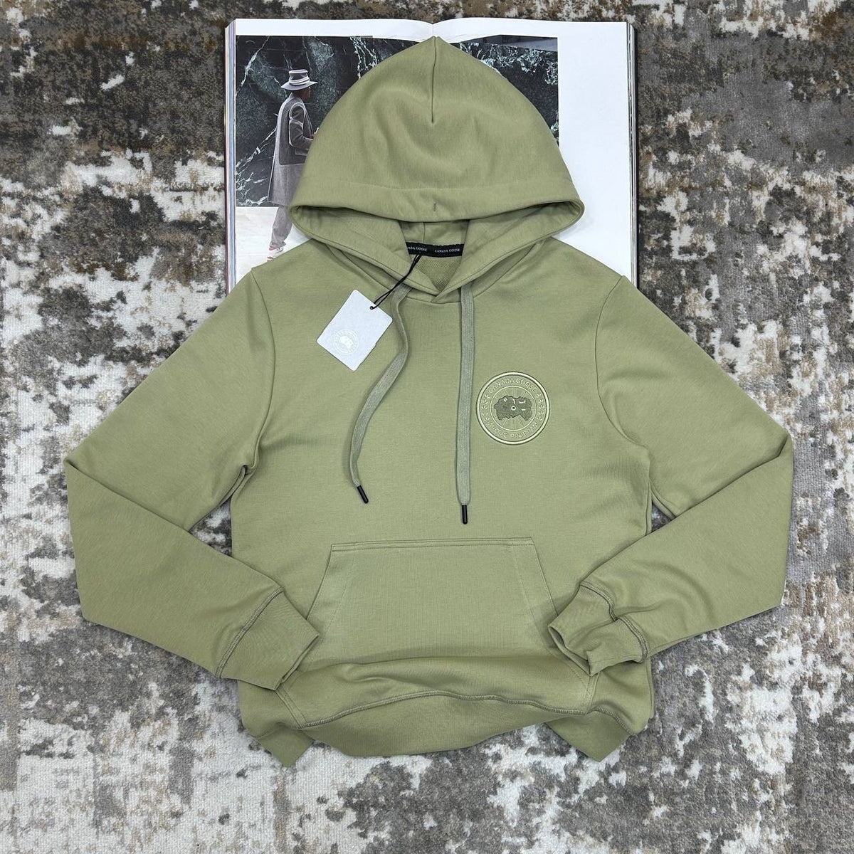 CANDA GOOSE HOODIE LIGHT GREEN