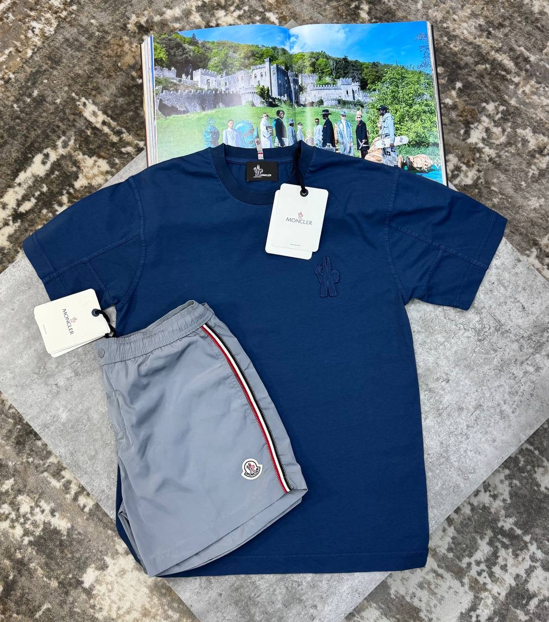 NCLR SHORT SET BLUE/GREY