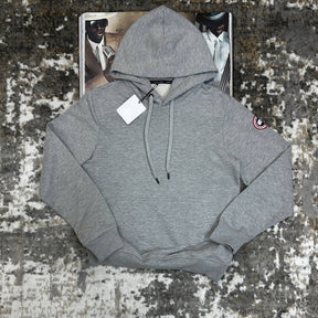 C.G HOODIE-GREY WITH RED BADGE