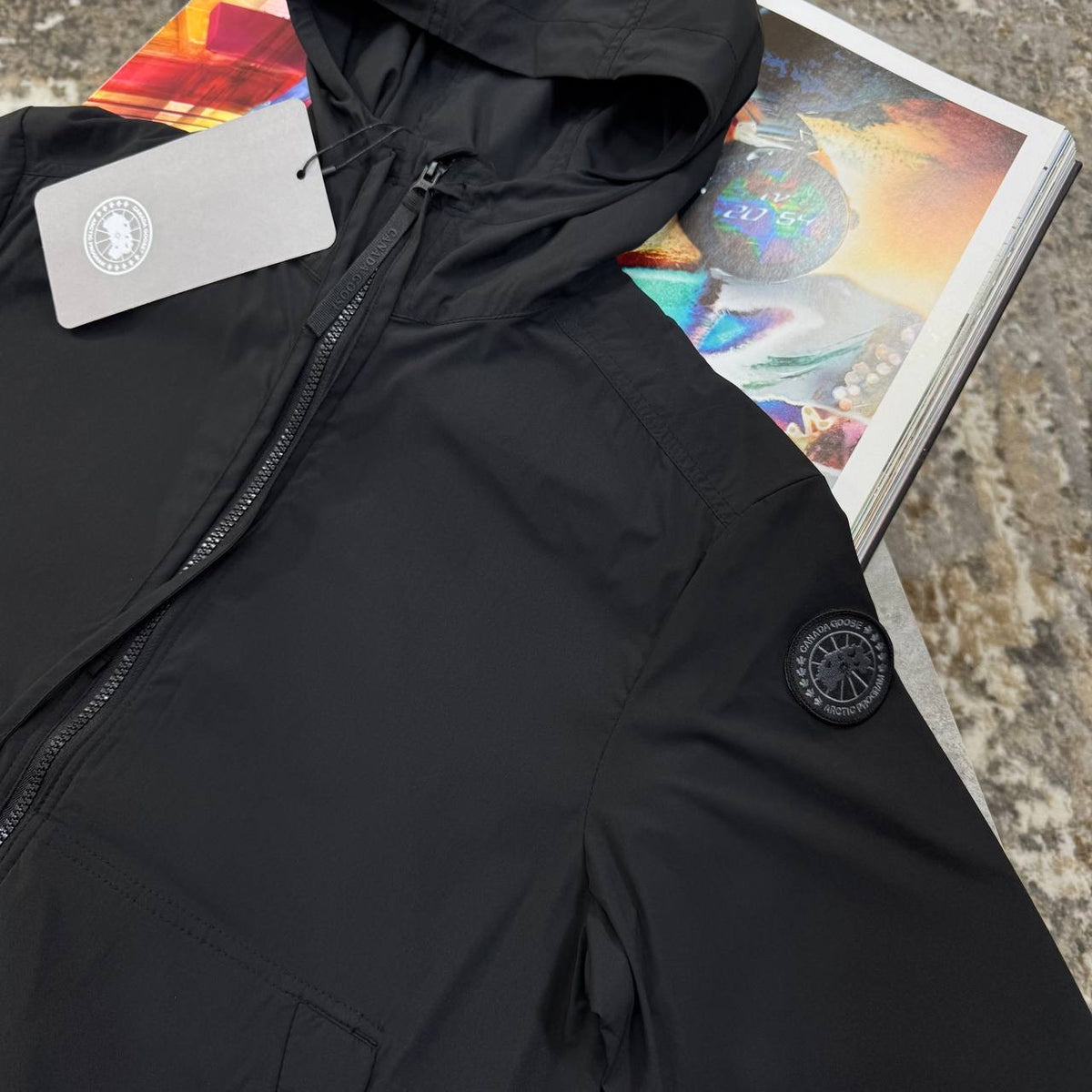 C.G LIGHT WEIGHT JACKET SIDE BLACK BADGE BLACK