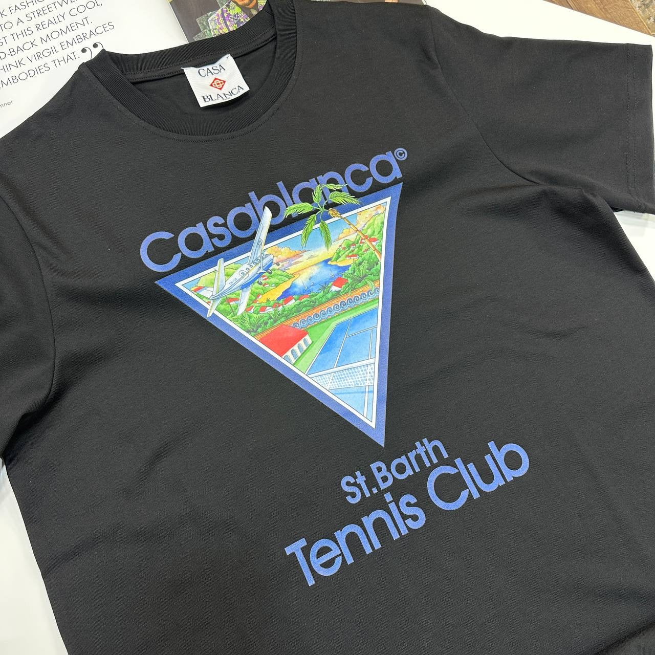 CASA BLNCA TSHIRT-BLACK