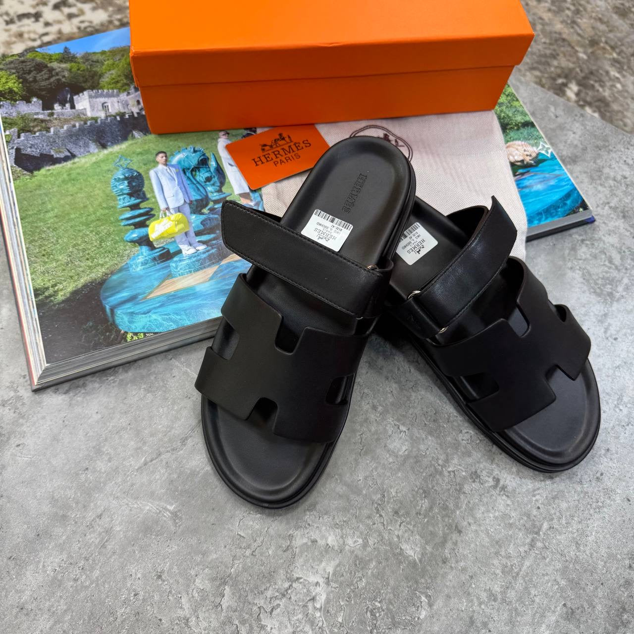 HRMS SLIPPERS MENS BLACK