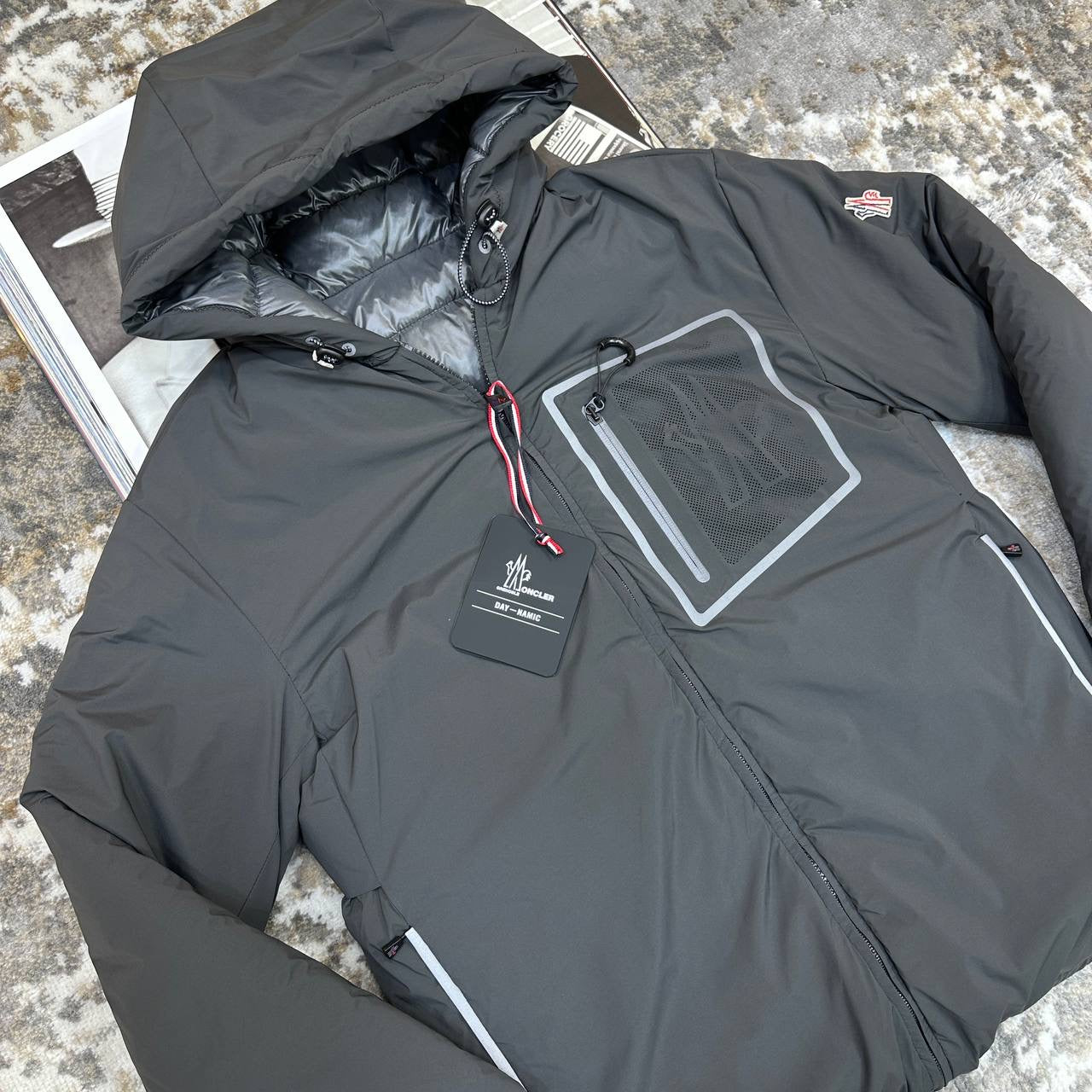 MNCLR FULL PUFFER REVERSE ABLE JACKET-DARK GREY