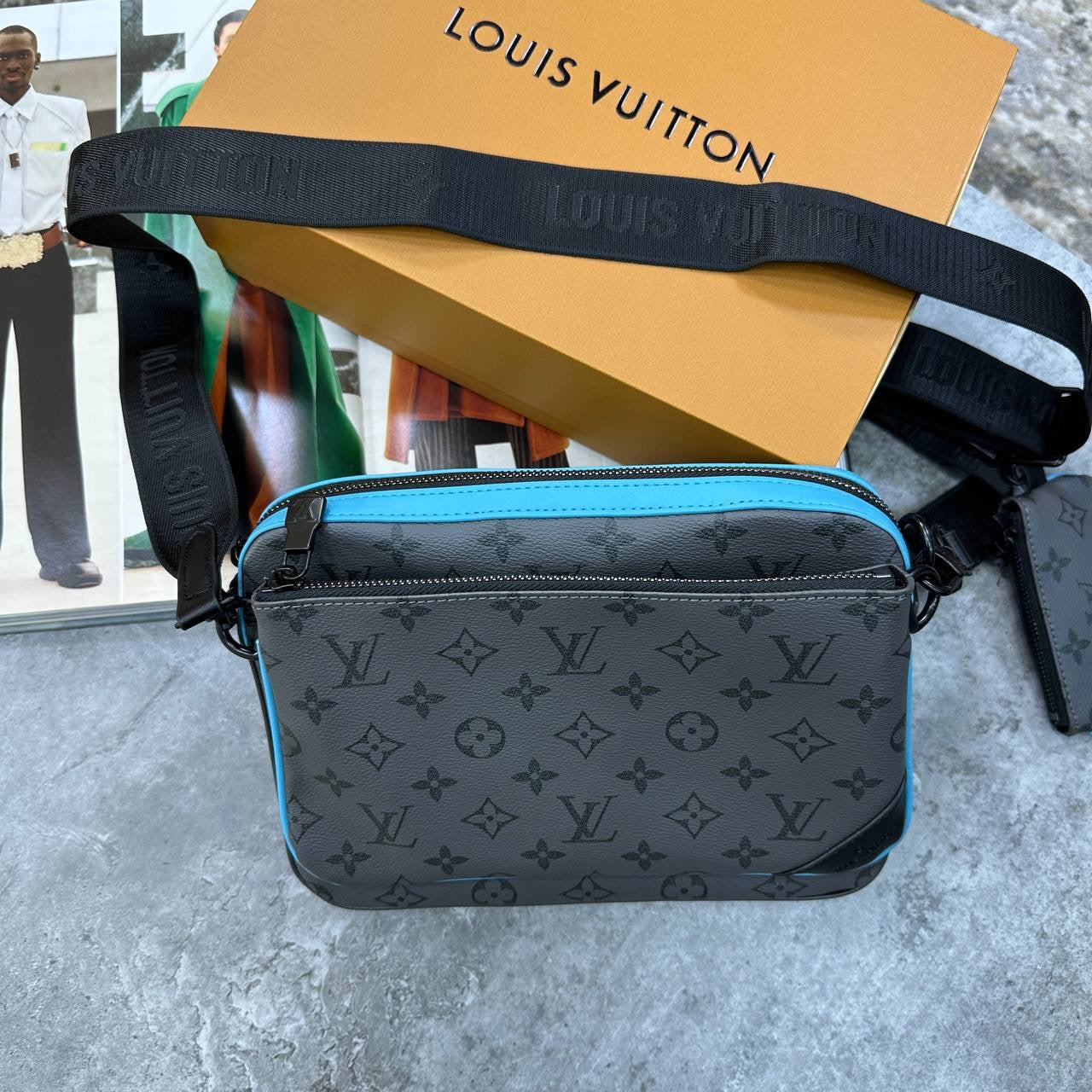 LVE TRIO BAG GREY|BLUE