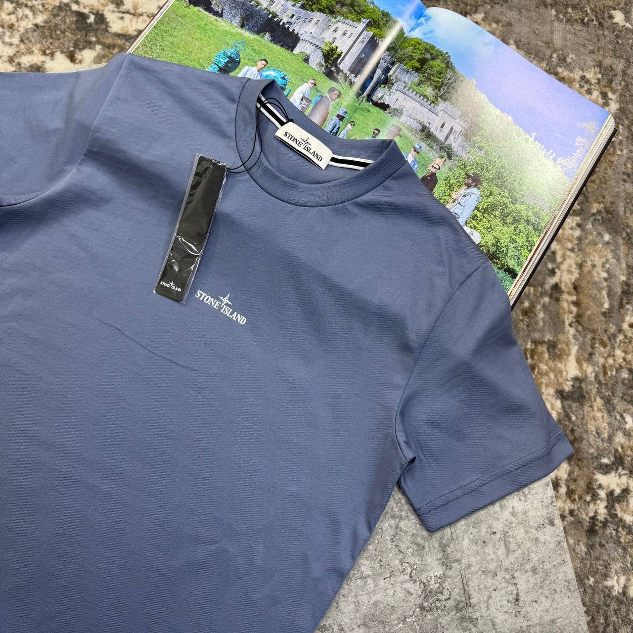 S.I BACK BIGPRINT T-SHIRT BLUE