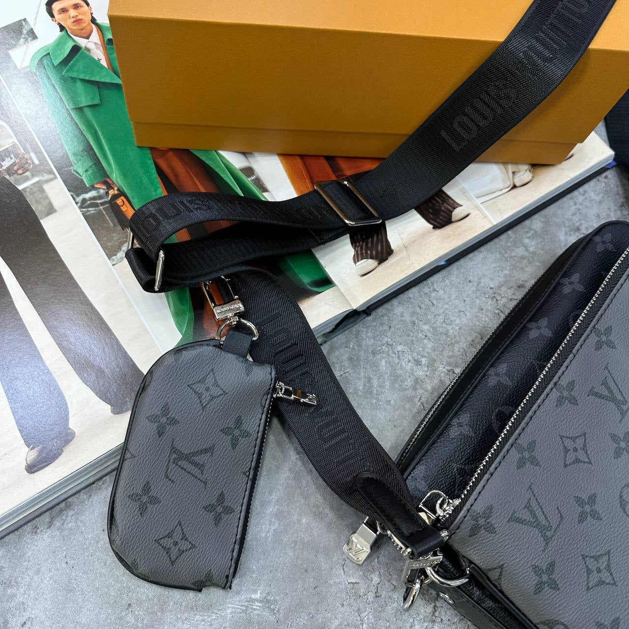 LVE TRIO BAG BLACK|GREY