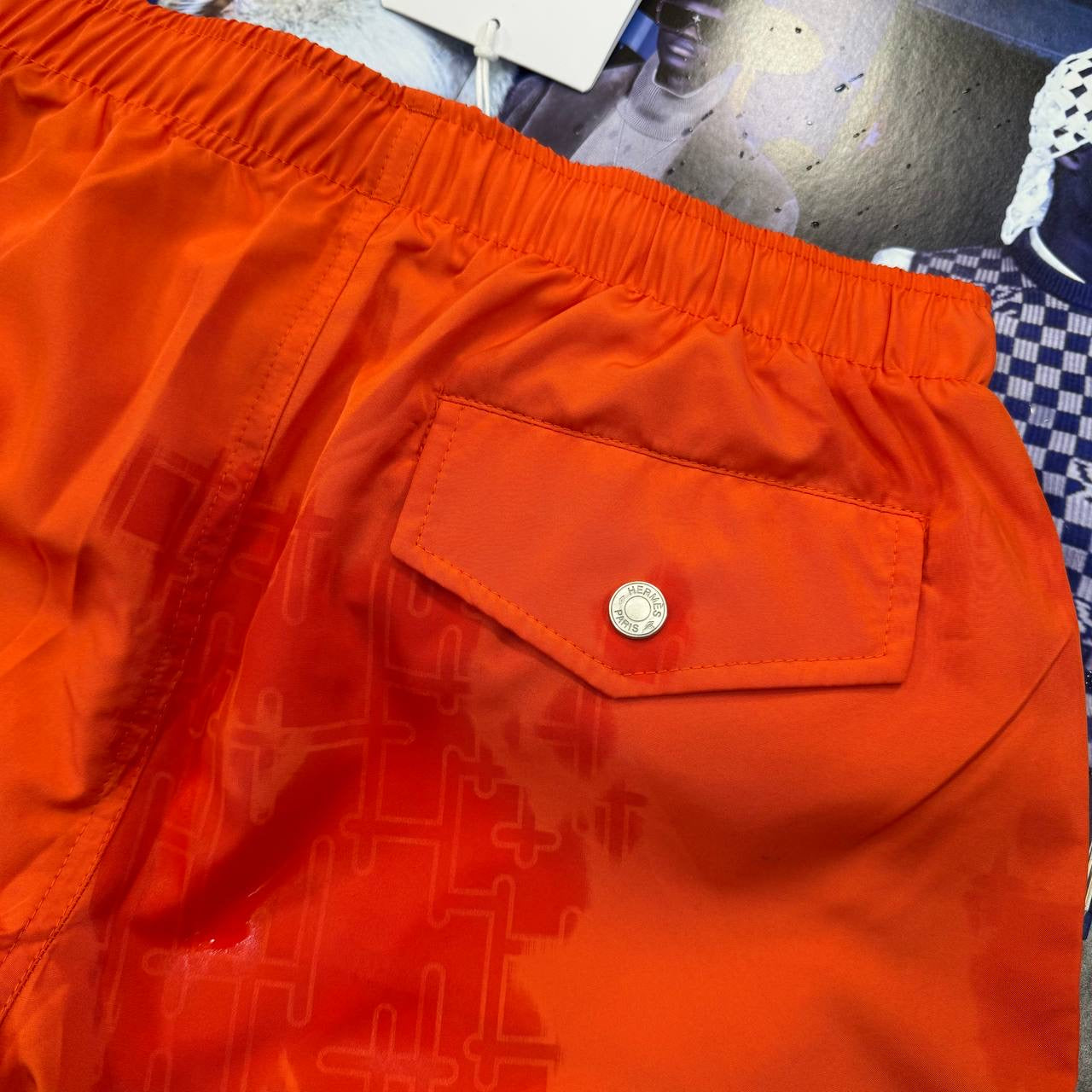 HRMS SHORT SET WHITE/ORANGE
