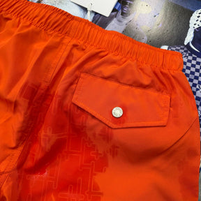 HRMS SHORT SET WHITE/ORANGE