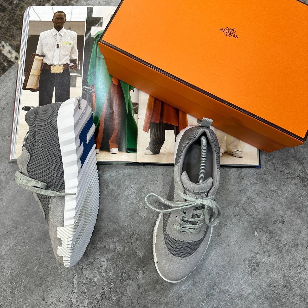 HRMS BOUNCING TRAINERS GREY/BLUE