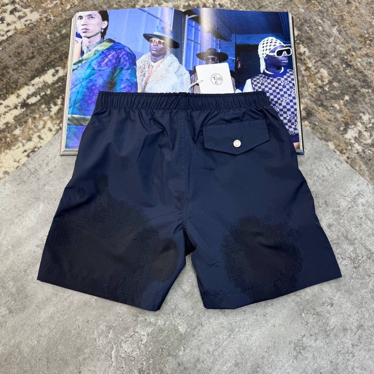 HRMS WATER REACTIVE SWIM SHORT NAVY