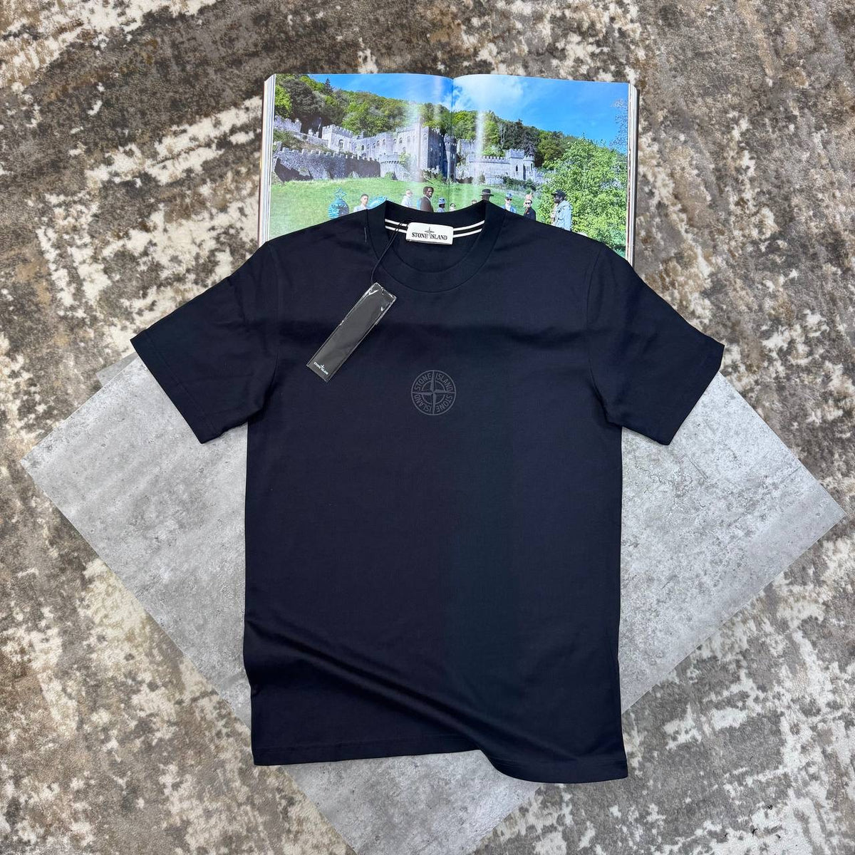 S.I BACK BIGPRINT T-SHIRT NAVY