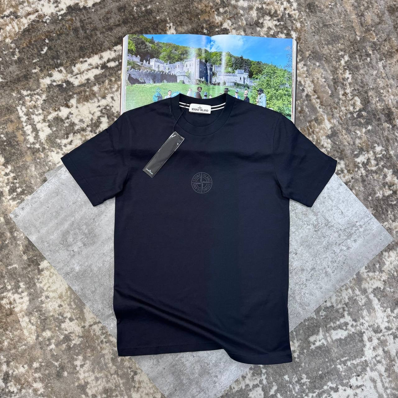 S.I BACK BIGPRINT T-SHIRT NAVY