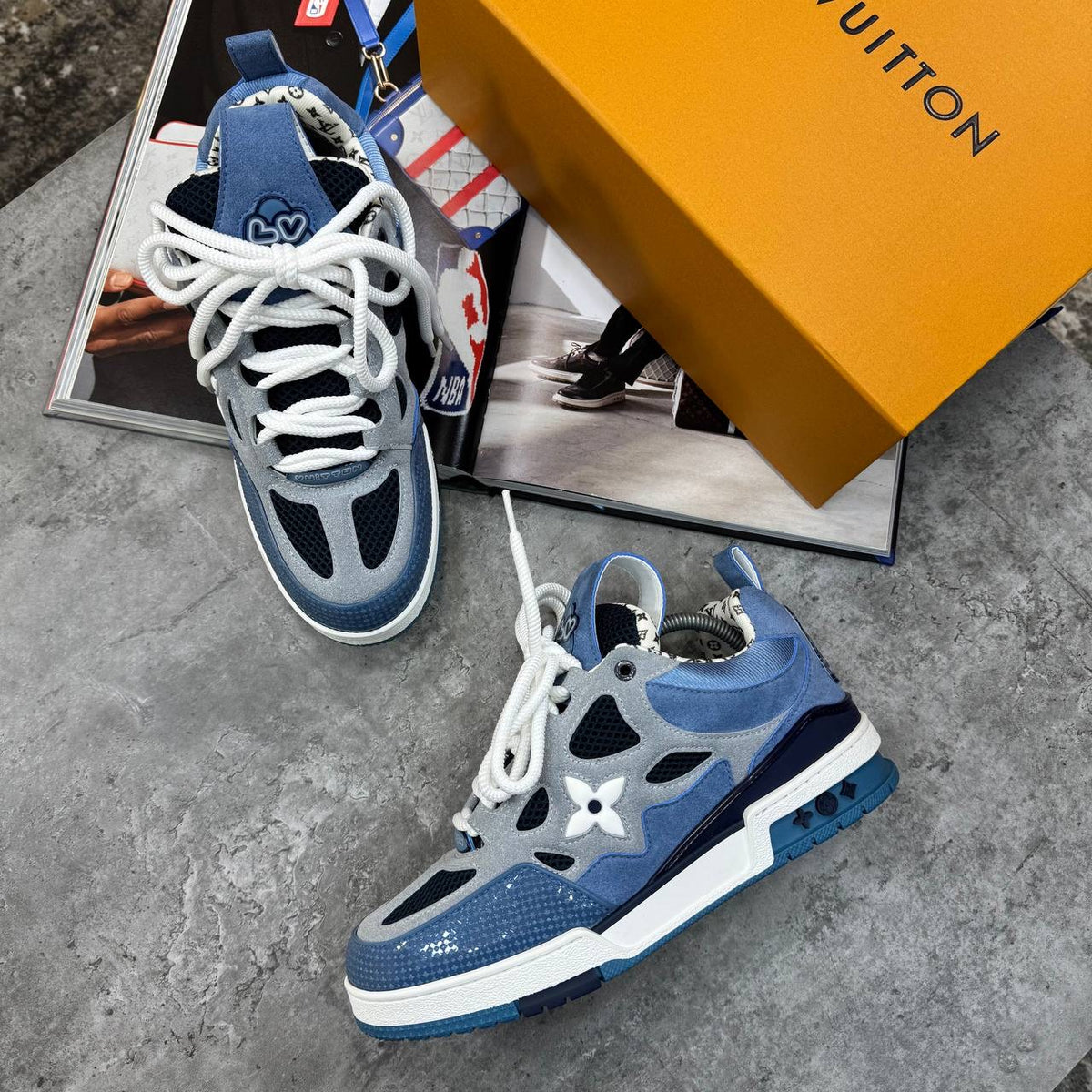 LVE SKATES- BLUE/WHITE