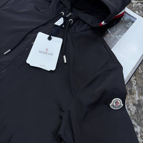 MNLR JACKET WITH  HOOD STRIPS BLACK