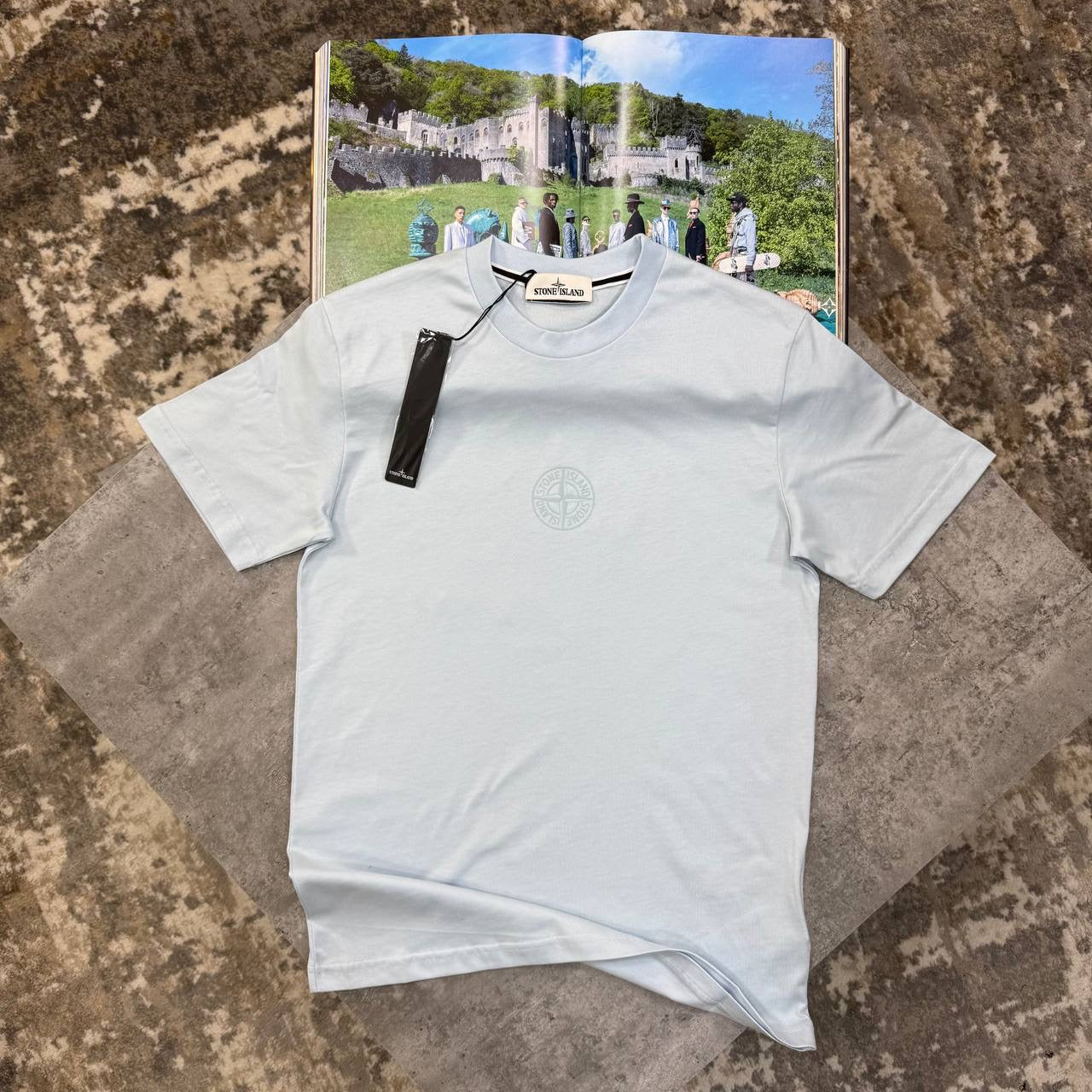 S.I BACK BIGPRINT T-SHIRT LIGHTBLUE