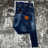DSQD SLIM FIT JEANS BLUE