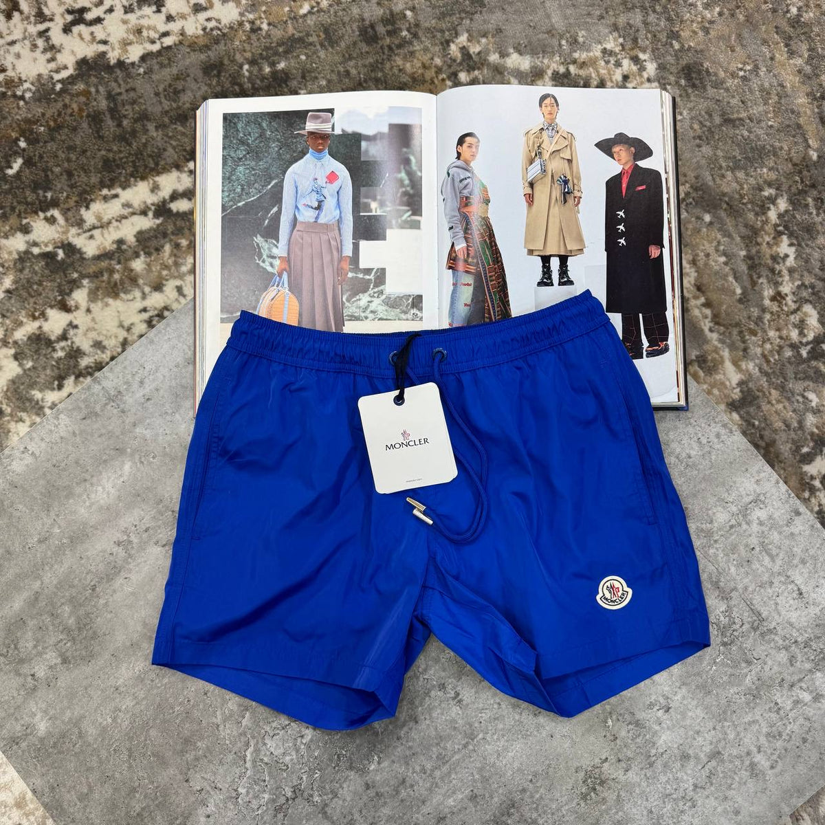 NCLR BACK ZIP SWIM SHORT ROYAL BLUE