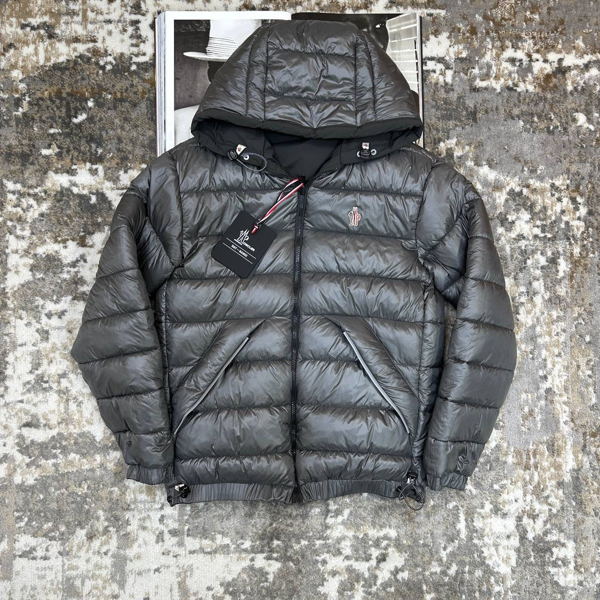 MNCLR FULL PUFFER REVERSE ABLE JACKET-DARK GREY