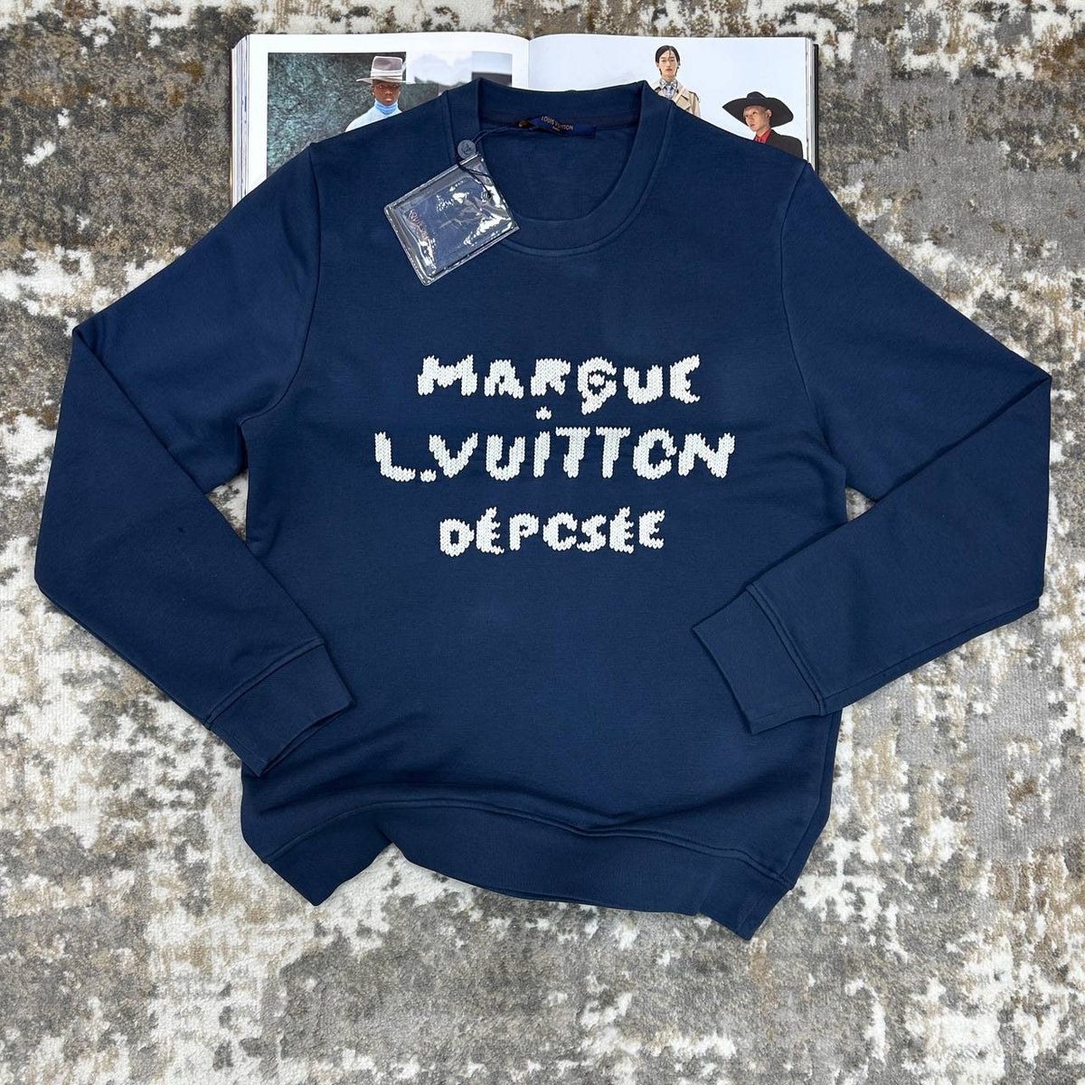 L.V EMBROIDERY JUMPER NAVY