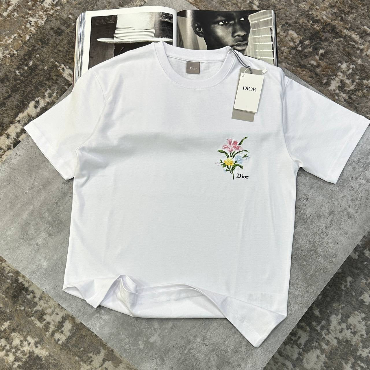 IOR FLOWER TSHIRT-WHITE