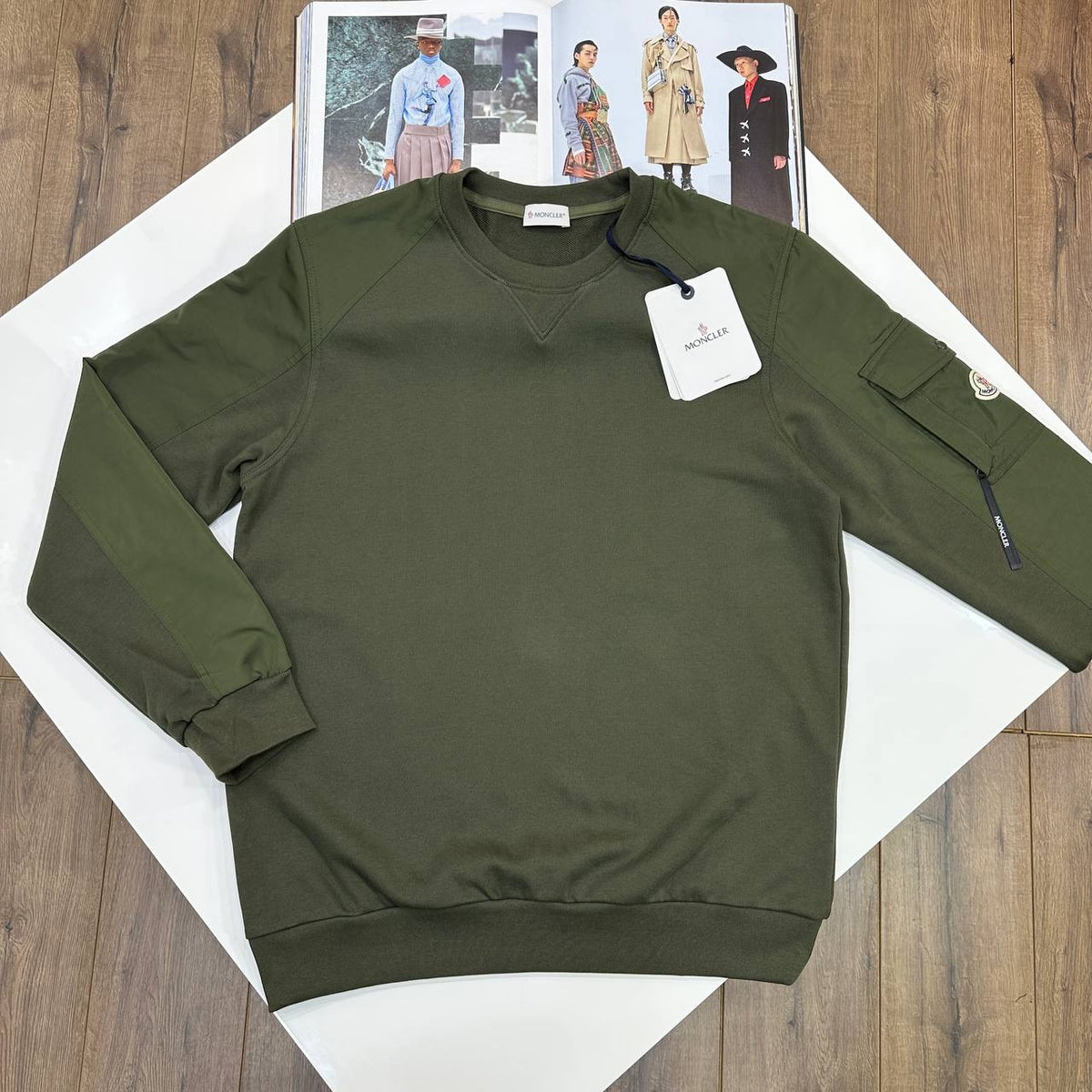 MNCLR SIDE POCKET JUMPER KHAKHI