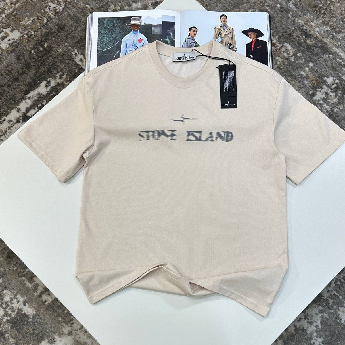 STN-ISLND TSHIRT- BEIGE